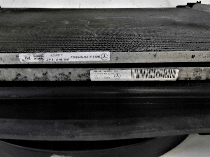 фото №9, Mercedes c 205 c/a комплект радиатор + вентилятор