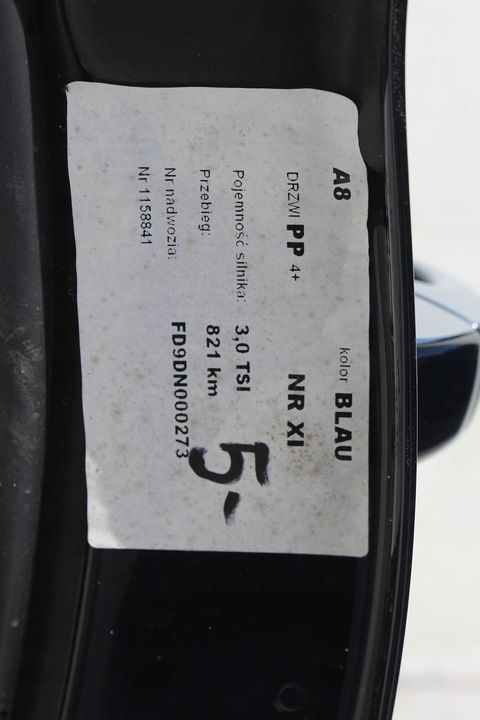 фото №13, Audi a8 4h d4 lz5d двері праві перед + зад сторона права передні + задні 2