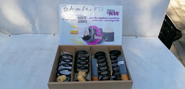 фото №1, Audi rs3 комплект пружины перед tył+podkładki+ защита амортизатора 12-24r.