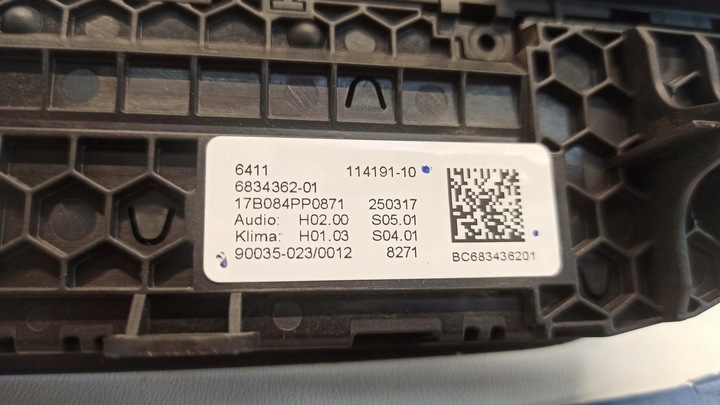 фото №9, Bmw 7 g11 панель кондиціонера 6834362