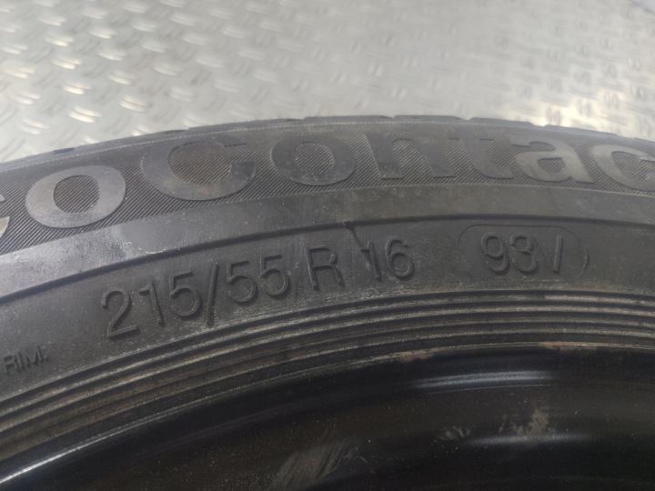 фото №9, Mercedes w210 запасное докаточное колесо (докатка). 215/55 r16 2104000802