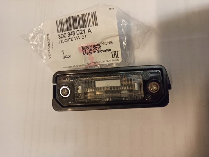 фото №8, Passat b6 golf iv v vi підсвітка номерного знака led