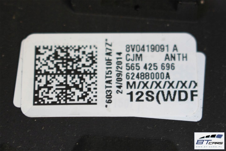 фото №7, Audi a3 кермо мульті 8v0419091a 8v0 419 091 a cjm чорний 8v0419091a 8v04