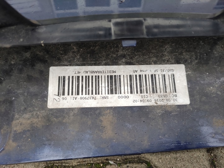 фото №12, Бампер перед переднее bmw 5 g30 g31 sport