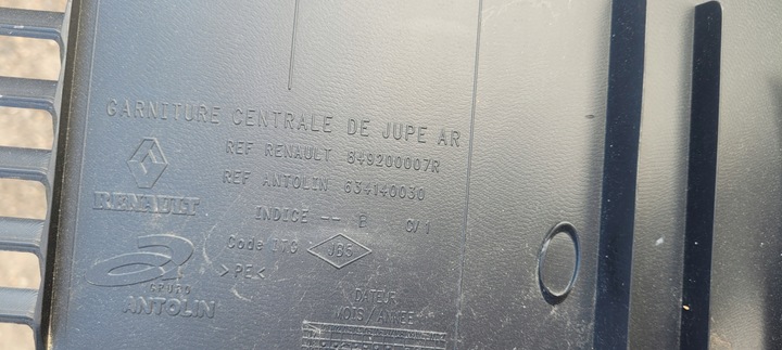 фото №10, Планка захист ременя заднього renault megane iii hb // 3144