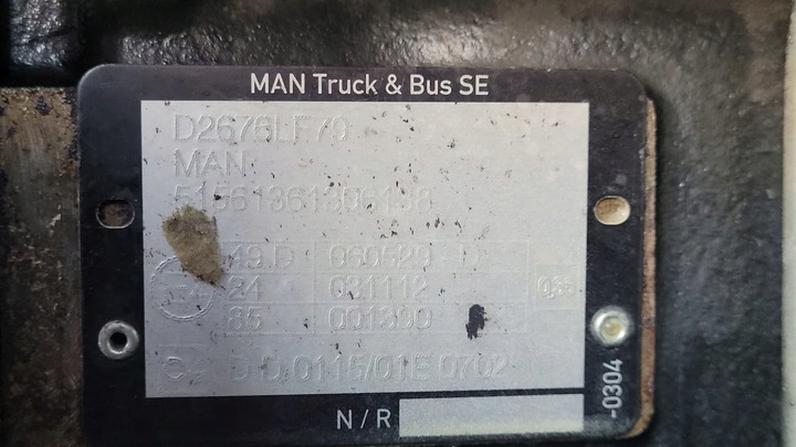 фото №8, Комплектний двигун man tg3 tgs3 tgx новий модель d2676 lf79 470km