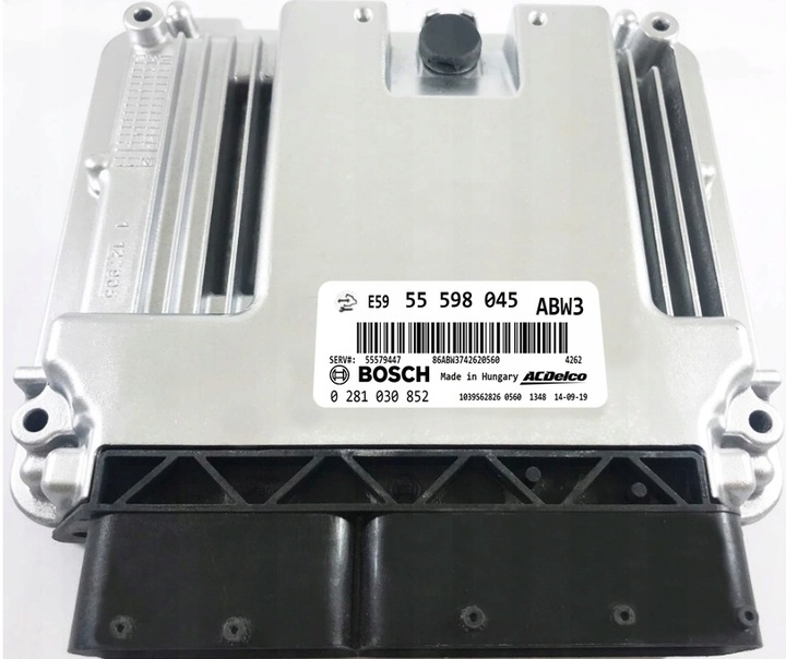 фото №1, Компьютер ecu opel astra abw3 55598045 0281030852 +pin