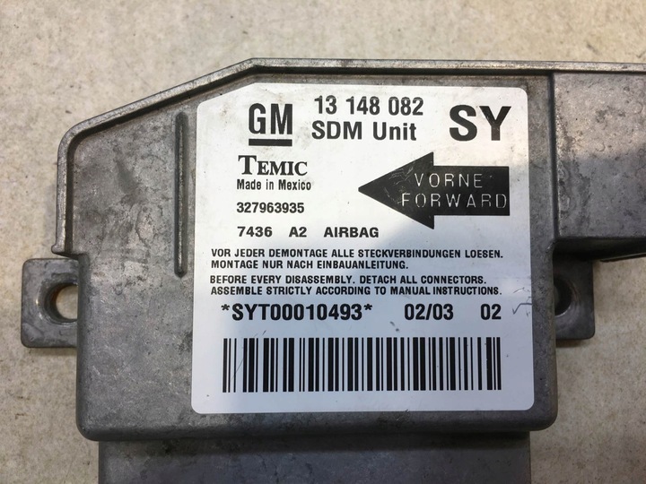 фото №3, Модуль подушка безпеки opel meriva a 1.6 16v 13148082