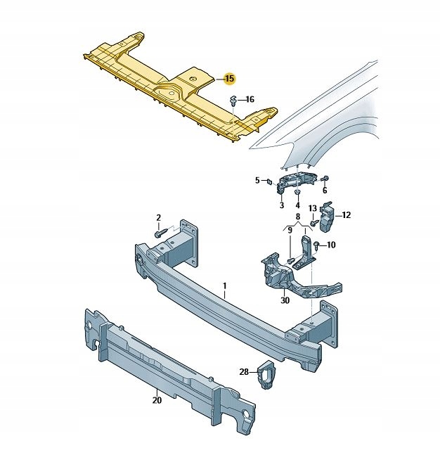 фото №1, Накладка ременя передньої захист перед audi q8 rsq8