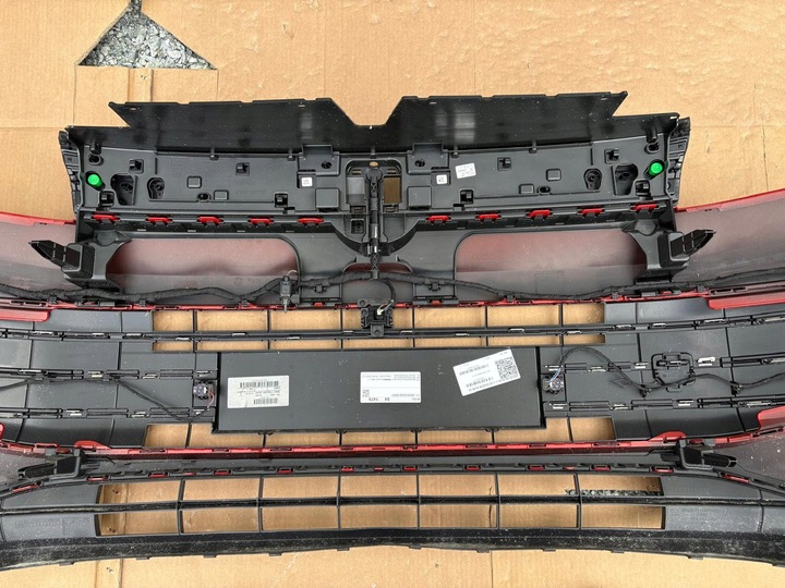 фото №13, Vw tiguan 3 iii комплектный бампер перед переднее 6xpdc радар красный b3b