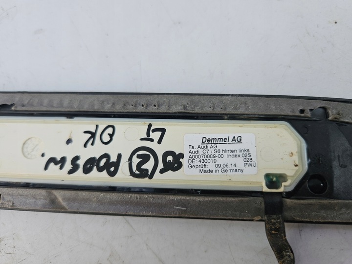 фото №6, Планка накладка na поріг порогова підсвічувана audi s6 c7 4g лівий зад