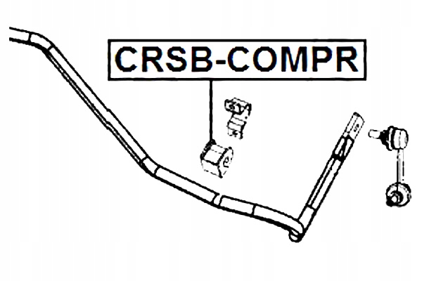 фото №2, Febest crsb-compr подвешивание, стабилизатор