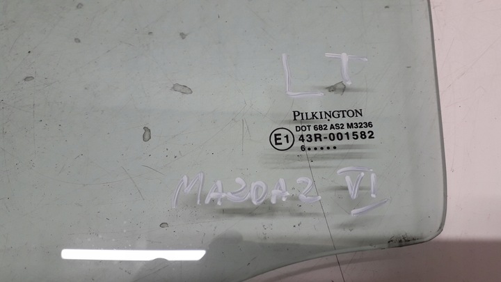 фото №12, Mazda 2 ii 02-07 скло з двері лівий зад