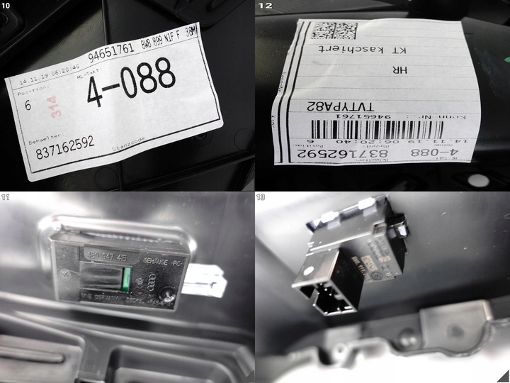 фото №11, Audi a5 s5 rs5 sportback 8w8 f5 оббивка боковина двері правих зад