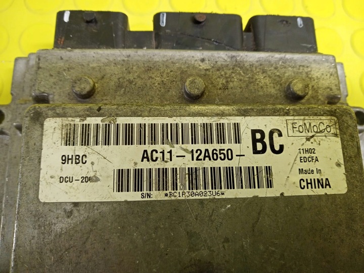 фото №4, Ford transit блок керування двигуна ac11-12a650bc