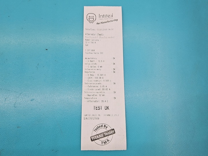 фото №7, Тест генератор toyota yaris iii 27060-0y380 ms1042114141 1.5 vvti