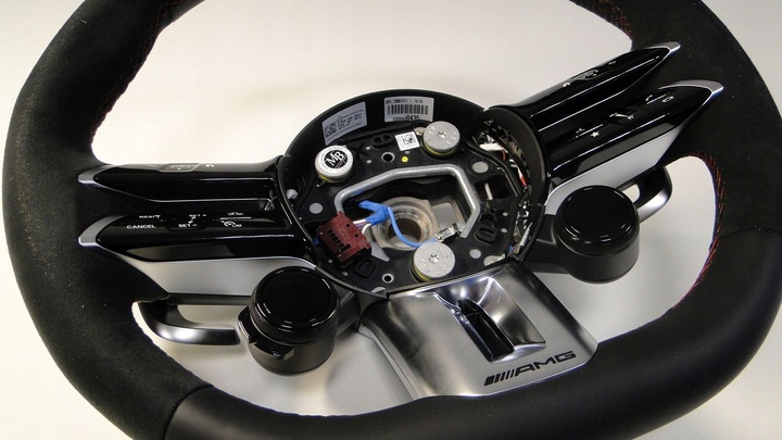 фото №16, Mercedes s класс 223 руль a0994602607 3d16 алькантара amg европа