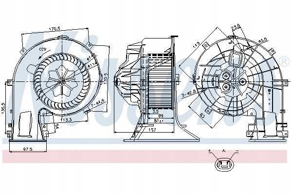 фото №11, Двигун електричний nissens 87025 pl dystrybucja