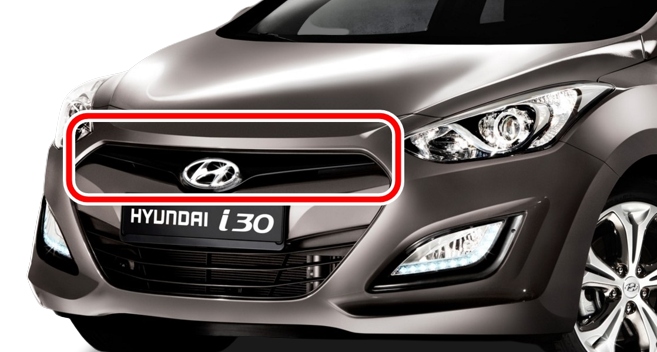 фото №1, Решётка радиатора решётка логотип hyundai i30 ii 12- 86352-a6000