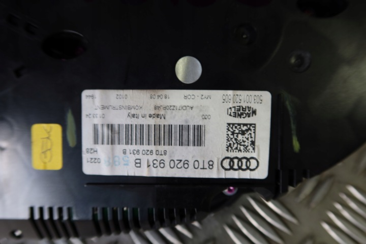 фото №8, Панель приборов audi a5 8t 8t0920931b