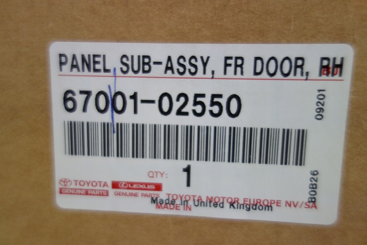 фото №4, Дверь передние правые toyota corolla 19- новое оригинальный номер