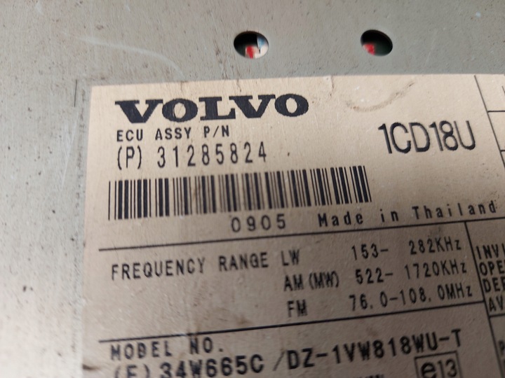 фото №2, Volvo c70 c30 v50 s40 радиопроигрыватель cd/dvd/gps 31285824