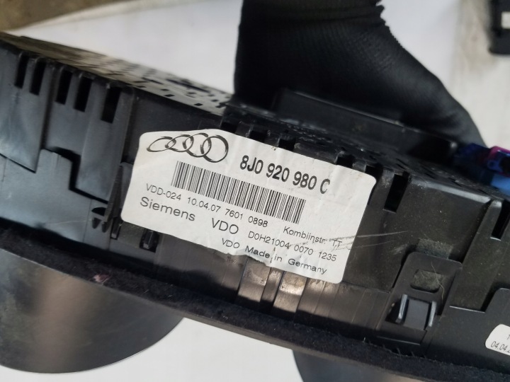 фото №6, Панель приборов audi tt 8j 2.0 tfsi 8j0920980c