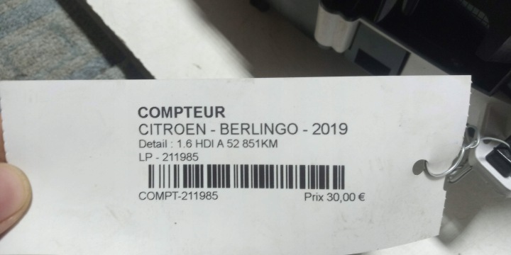 фото №6, Спідометр  citroen berlingo 1.6hdi 9817600480 52tys