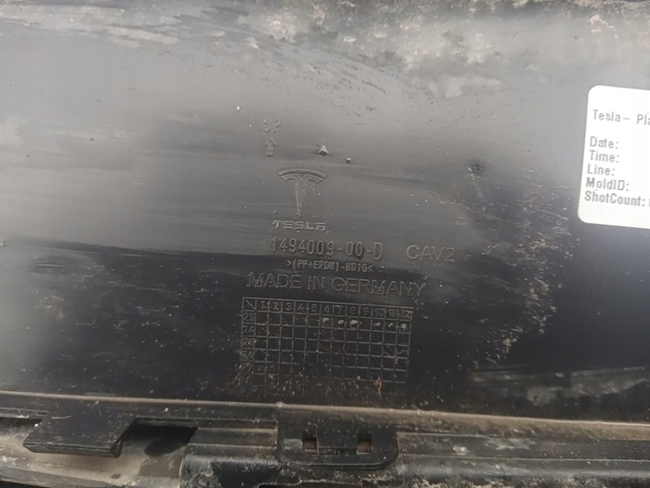 фото №7, Диффузор бампера зад заднего tesla модель y 1494006-00-c 1494009-00-d