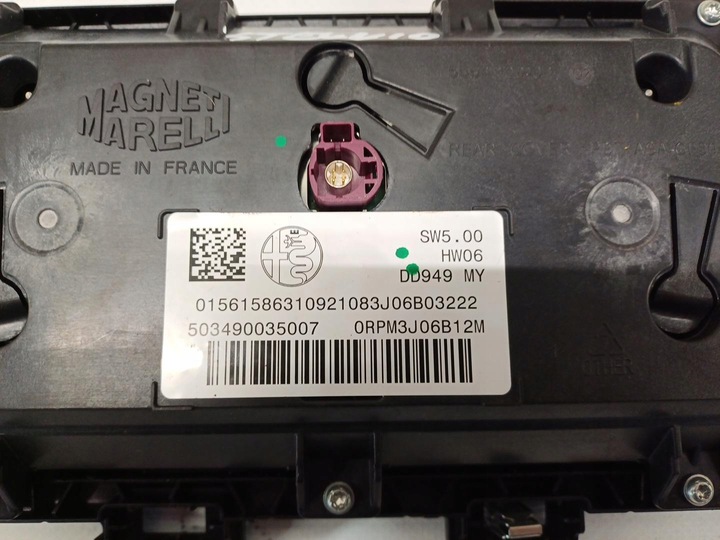 фото №5, Дисплей навігація радіо alfa romeo stelvio 503490035007