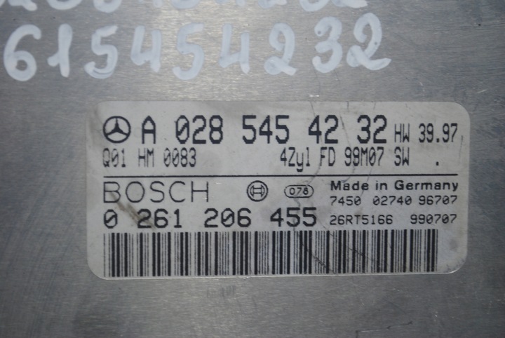 фото №5, Компьютер блок управления двигателя mercedes w202 c класс a0285454232 02615454232