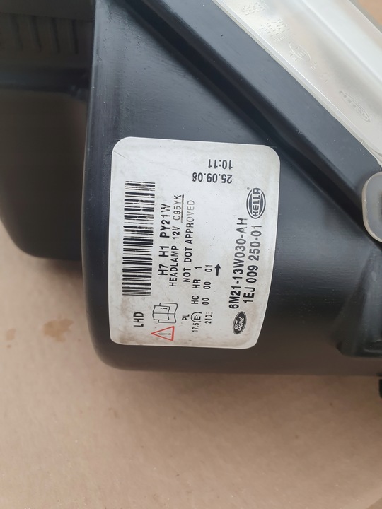 фото №9, Ford s-max i 06- лампа передняя левая правая европа линза