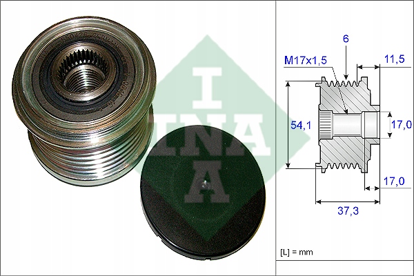 фото №2, Сцепление jednokierunkowe генератора ina 535014910
