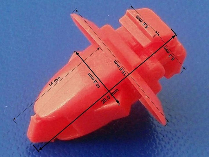 фото №2, Клипса планки боковой / крыльев / багаж romix 80105 rom80105