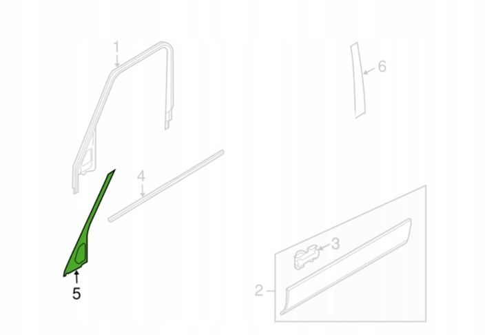 фото №5, Land rover discovery iv 4 планка дверь перед наружная левая скос новый oe!