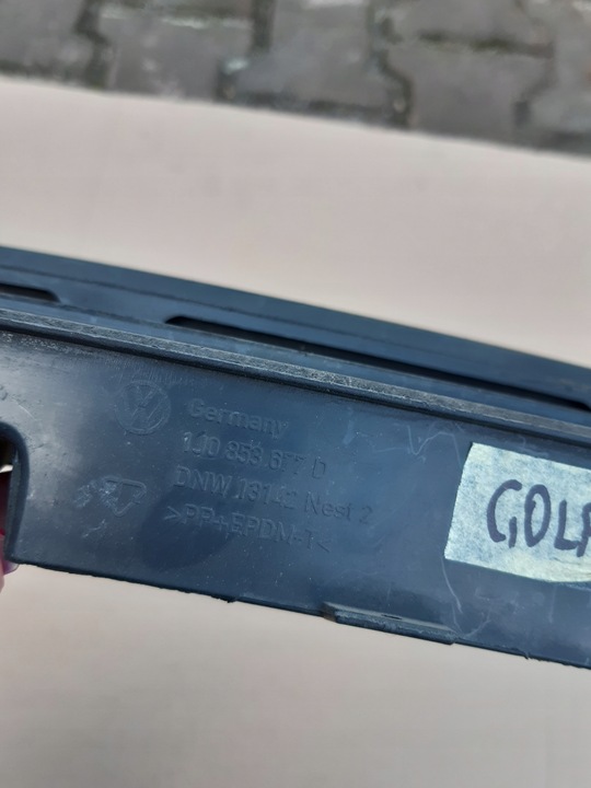 фото №8, Решітка бампера середня перед передня volkswagen golf iv 97-03 1j0853677d