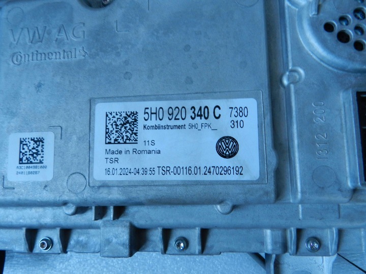 фото №6, Vw golf viii 5h0 20- спидометр приборы 5h0920340c