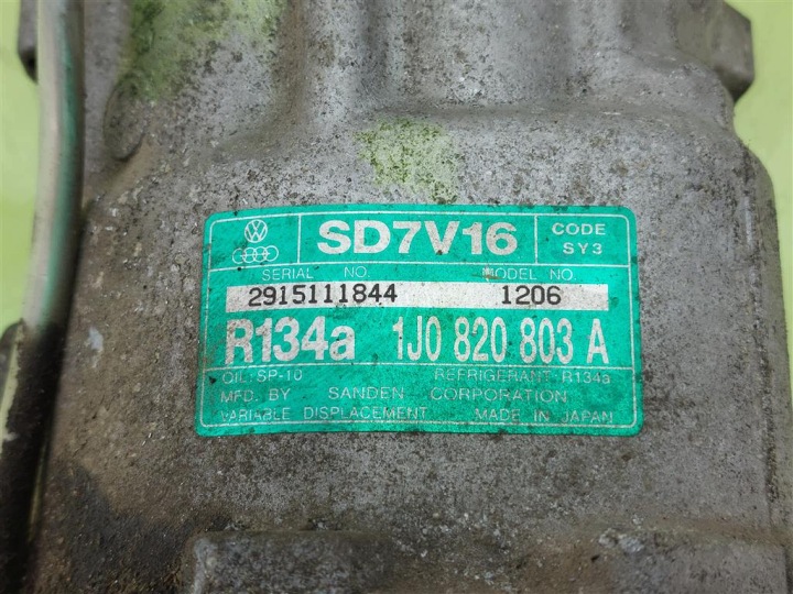 фото №8, Компресор кондиціонера audi a4 b5 1995-2001 1.8 20v 125km 1j0820803 skoda