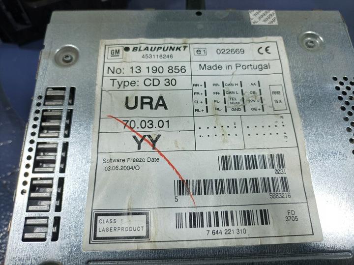 фото №6, Opel astra h радіо радіопрогравач cd екран комплект 13190856