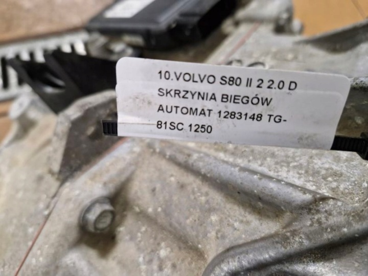фото №8, Volvo s80 2 ii 2.0 d кпп кпп / коробка передач автомат 1283148 tg-81sc