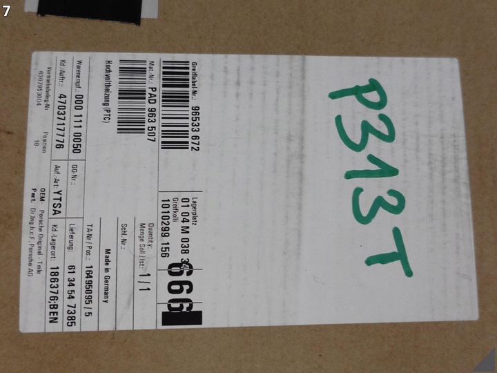 фото №8, Porsche taycan 9j1 e-tron gt rs 4j3 вебасто модуль отопление обогревательный ptc