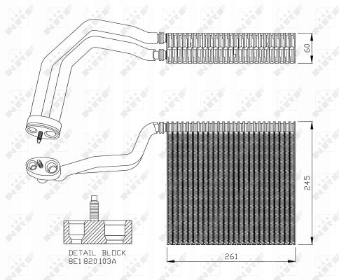фото №8, Испаритель кондиционера audi a4 seat exeo, exeo st 1.6-4.2 11.00-05.13