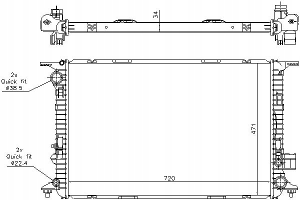 фото №2, Радіаторів двигуна audi a8 2.0-3.0d 06.10-01.18 nis