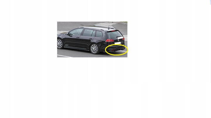 фото №16, Vw golf 7 vii r 15-r. 5g9 універсал schwarz задній спойлер зад дифузор