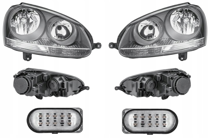 фото №1, Фара лампа vw jetta golf v 03- hella l+p