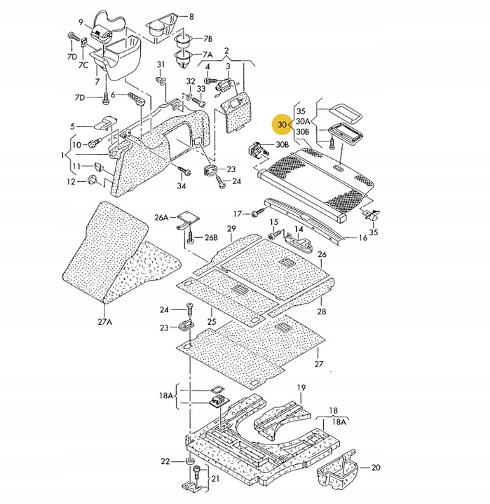 фото №1, Оригінал ролета багажника audi a6 c5 avant 4b9863553g 6sw minerwa