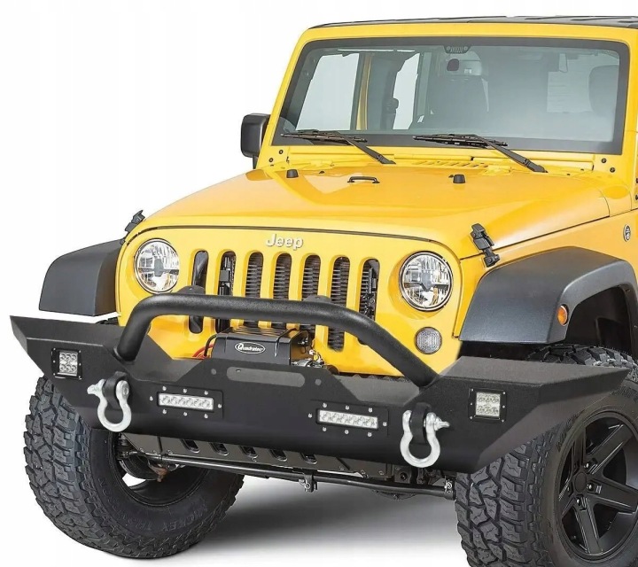 фото №15, Jeep wrangler jl jt jk 2007-2018r бампер передний прочный ciężki led