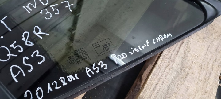 фото №8, Q5 8r стекло кузовная левая левый зад as3 12r 8r0845299q