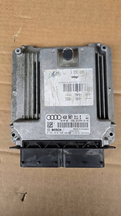 фото №1, Компьютер двигателя audi a6 c7 3.0 tdi 4g0907311e