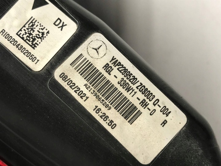 фото №12, Mercedes e клас e-klasa sedan w213 рестайлінг 20- лампа зад права a2139065209